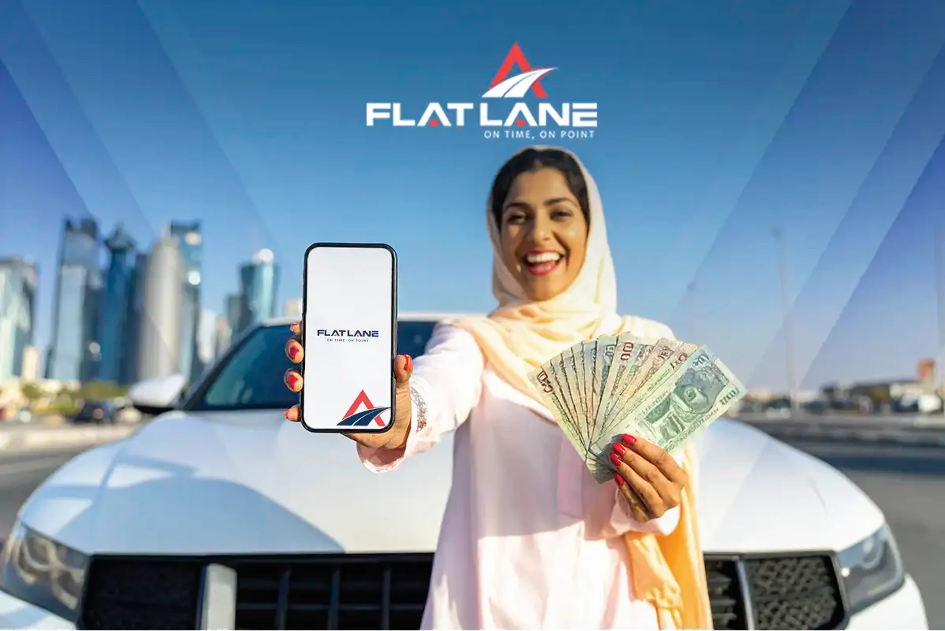 FlatLane cheapest taxi app in qatar.webp